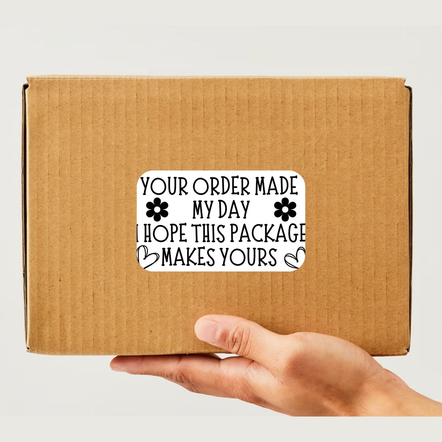 Your order made my day Rectangle Thermal Stickers