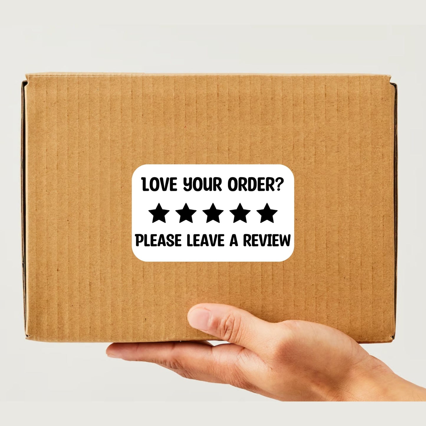Love Your Order Bold Rectangle Thermal Stickers