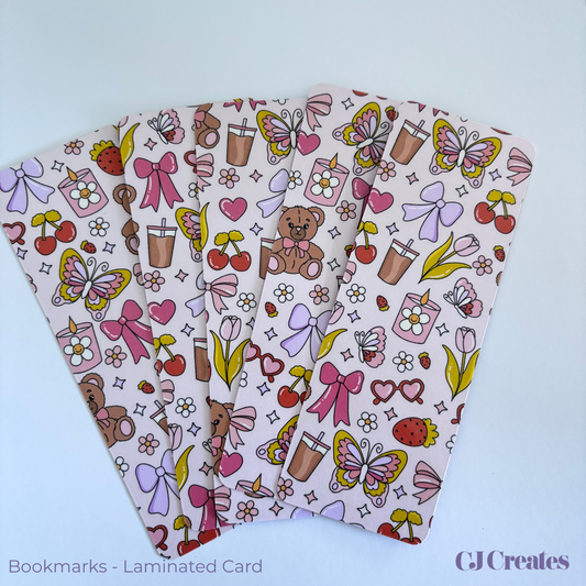 The Moments (pink) Laminated Bookmark