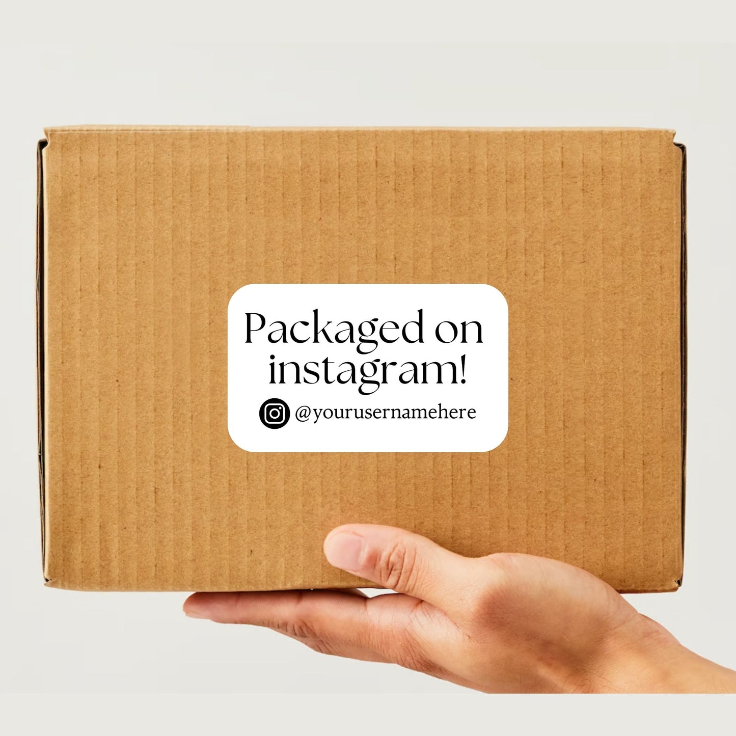 Packed on Instagram Rectangle Thermal Stickers