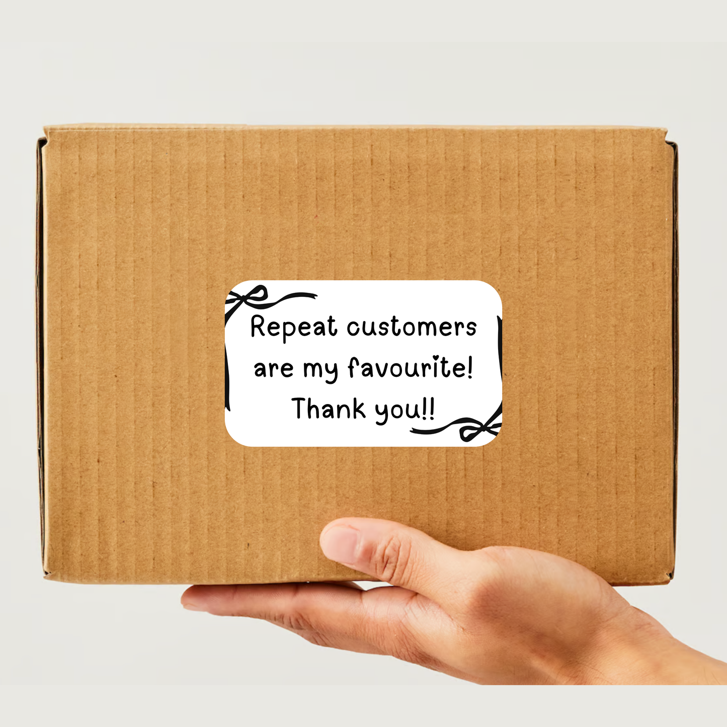 Repeat Customers (Bows) Rectangle Thermal Stickers