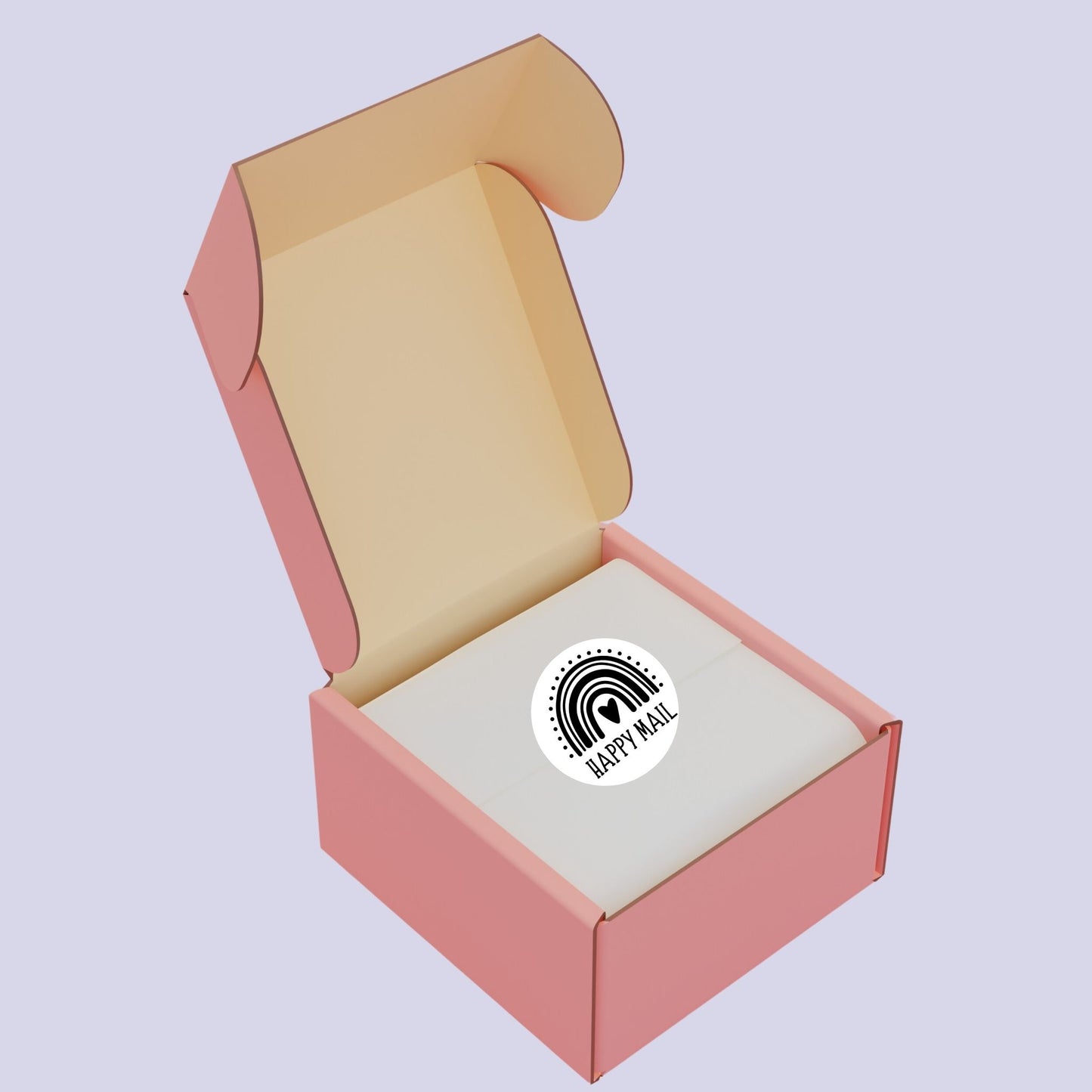 Happy Mail Rainbow Circle Thermal Stickers