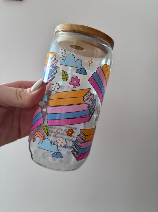 Book Dreams Glass Tumbler