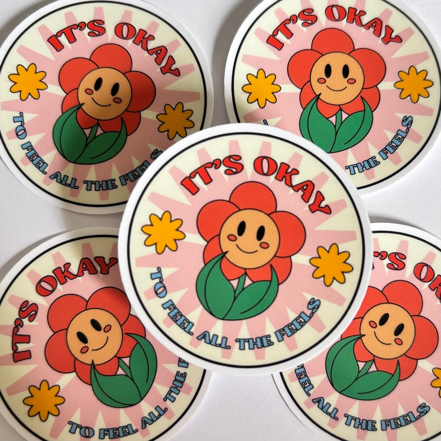 ITS OK TO FEEL ALL THE FEELS (Die Cut Sticker)