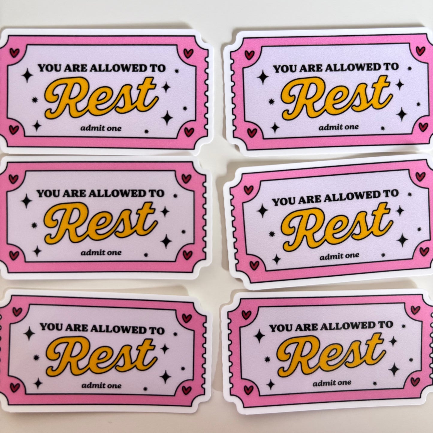 YOU ARE ALLOWED TO REST (Die Cut Sticker)