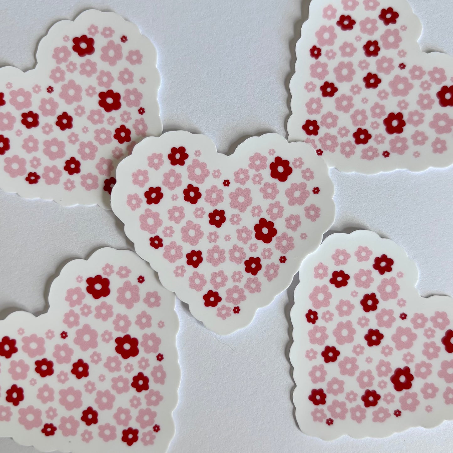 PINK/RED HEART (Die Cut Sticker)
