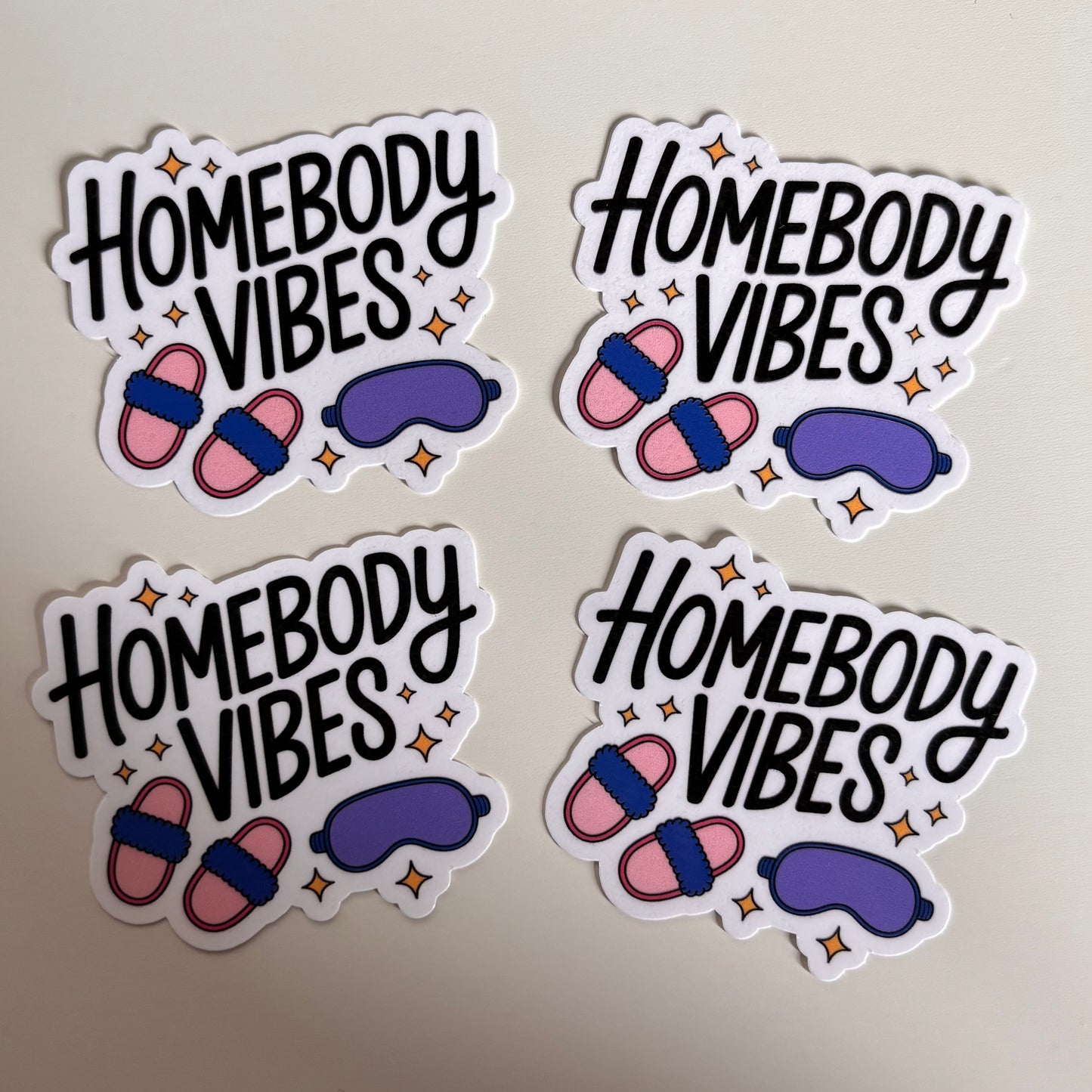 HOMEBODY VIBES (Die Cut Sticker)