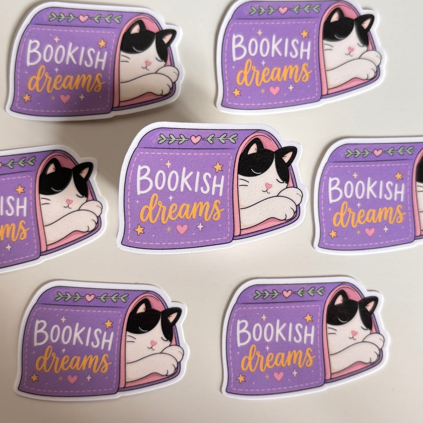 BOOKISH DREAMS (Die Cut Sticker)