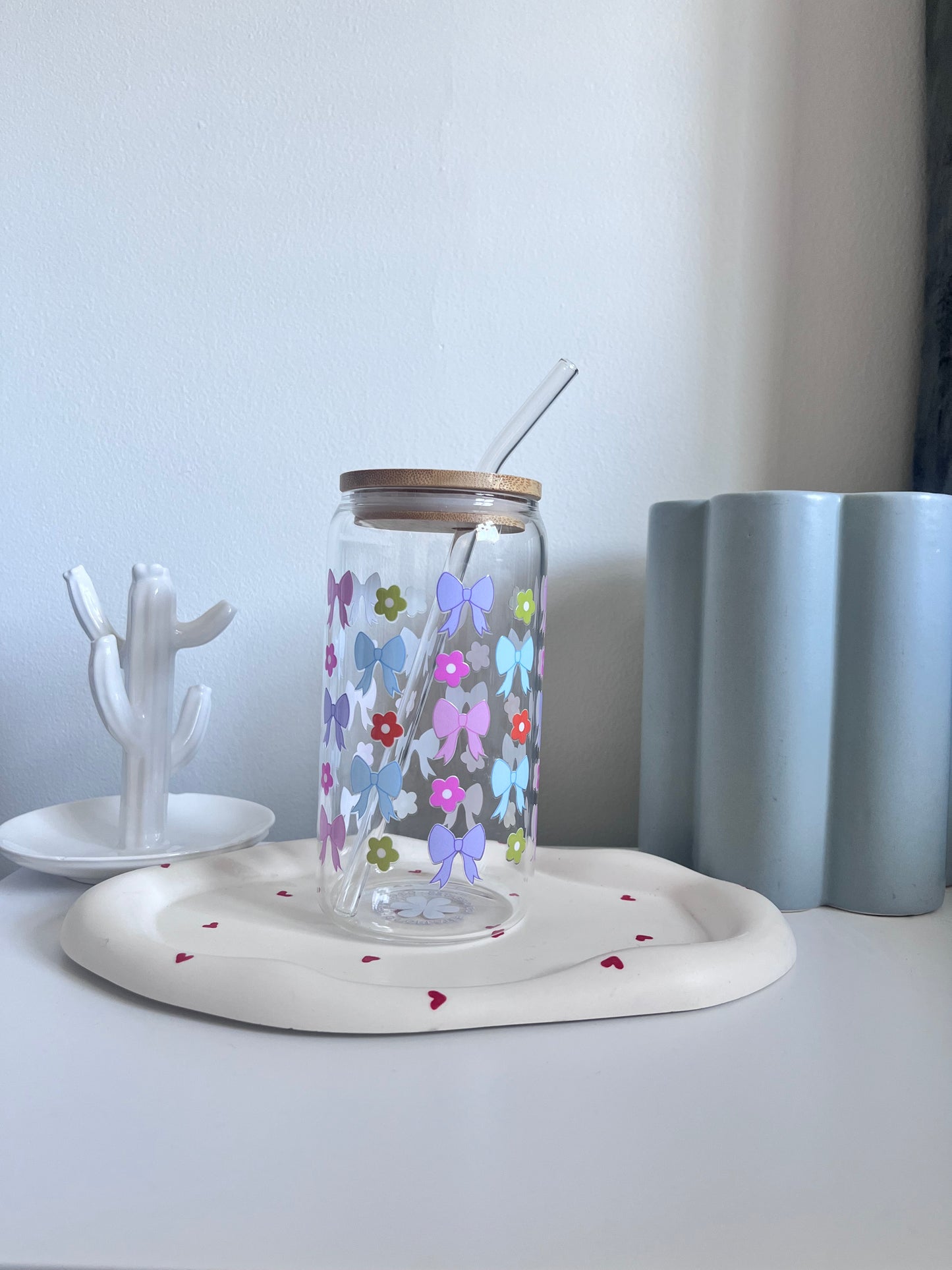 Colourful Flowers and Bows Tumbler