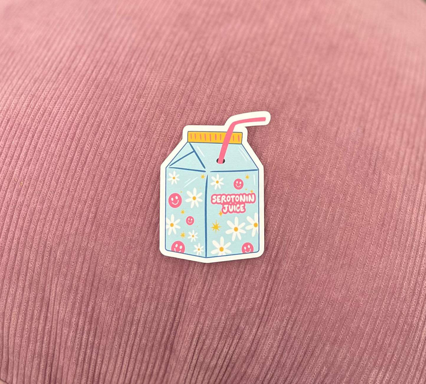 Serotonin juice sticker