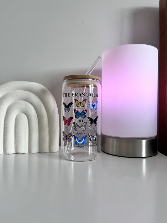 Butterfly Eras 🦋 Glass Tumbler