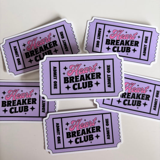 HEART BREAKER CLUB (Die Cut Sticker)