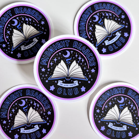 MIDNIGHT READERS CLUB (Die Cut Sticker)