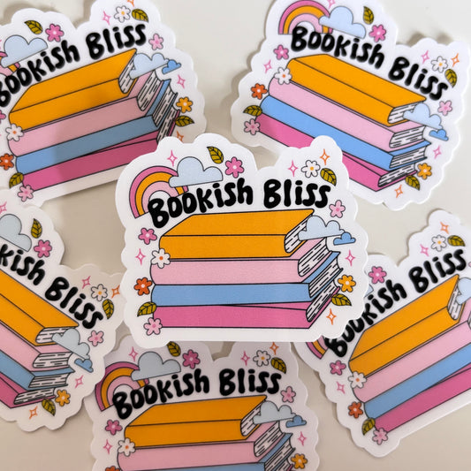 BOOKISH BLISS (Die Cut Sticker)
