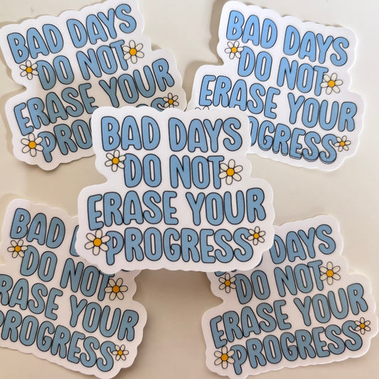 (BLUE) BAD DAYS (Die Cut Sticker)