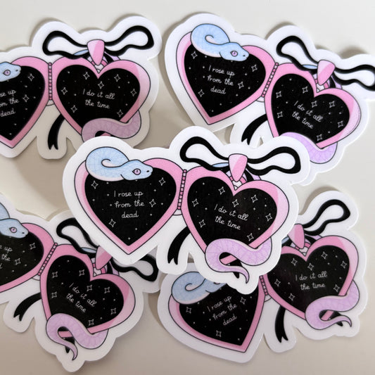I ROSE UP FROM THE DEAD (Die Cut Sticker)
