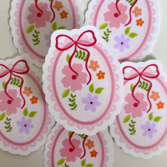 FLOWER FRAME  (Die Cut Sticker)