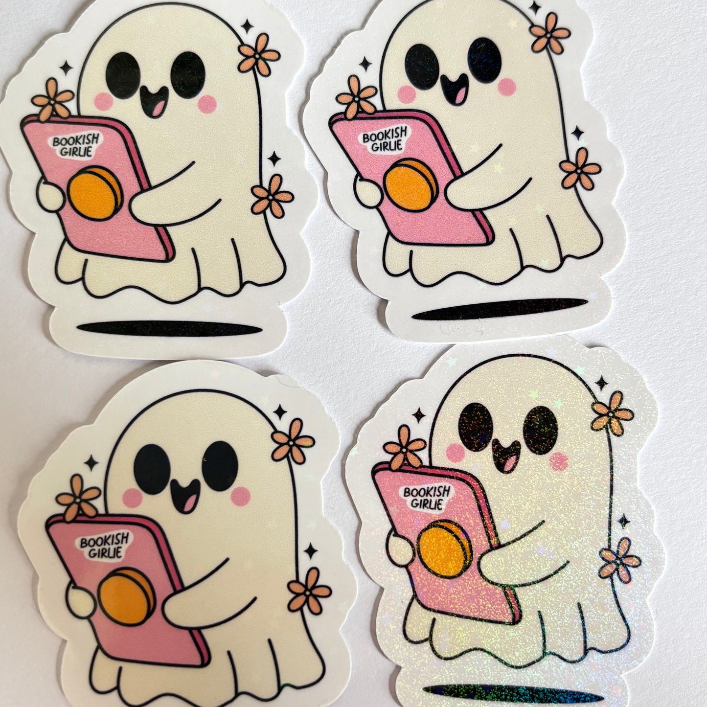 BOOKISH GIRLIE GHOST(Die Cut Sticker)