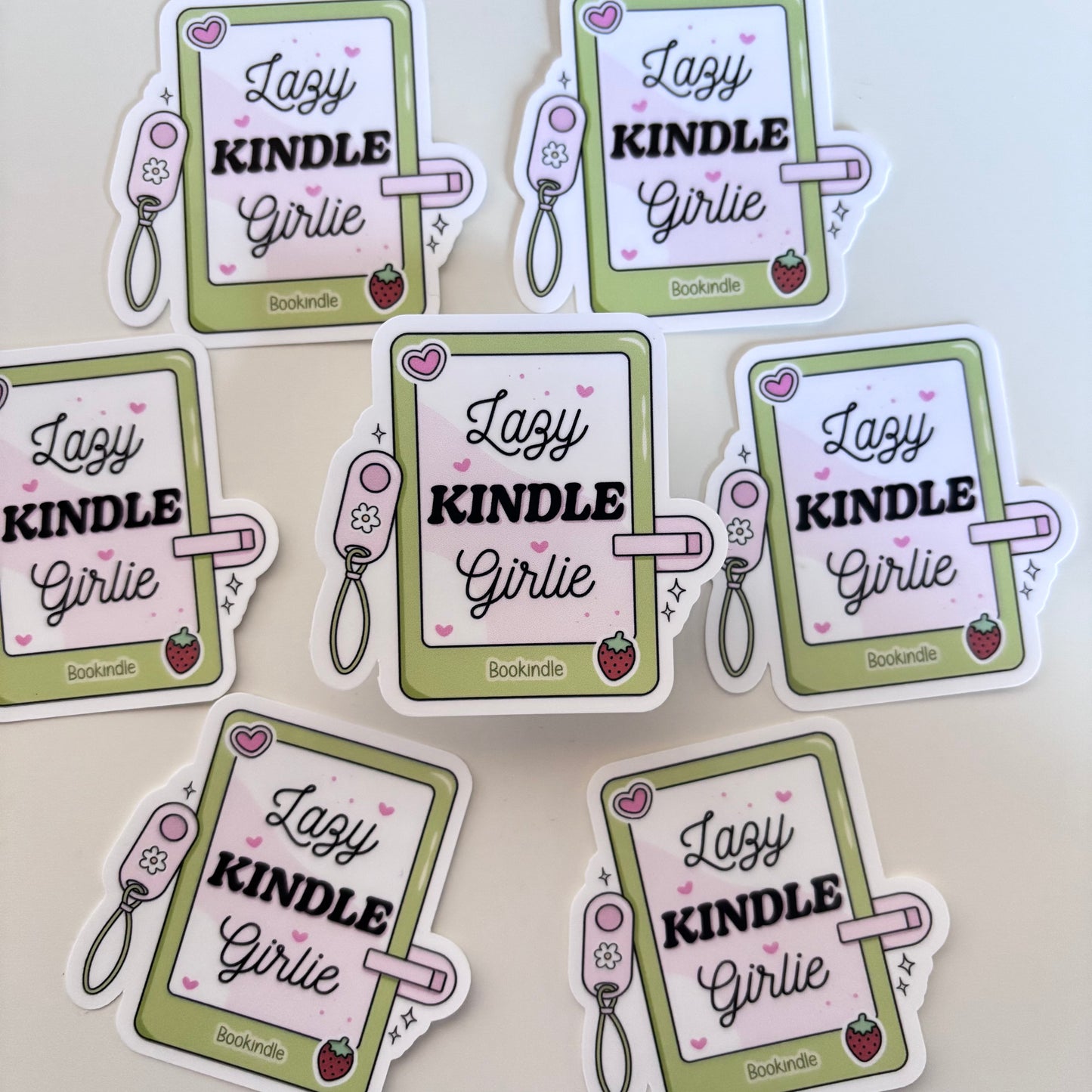 LAZY KINDLE GIRLIE (Die Cut Sticker)