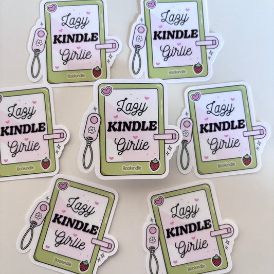 LAZY KINDLE GIRLIE (Die Cut Sticker)
