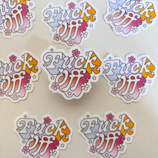 F*CK OFF (Die Cut Sticker)