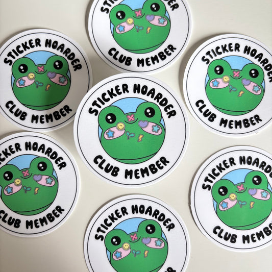 STICKER HOARDER (Die Cut Sticker)