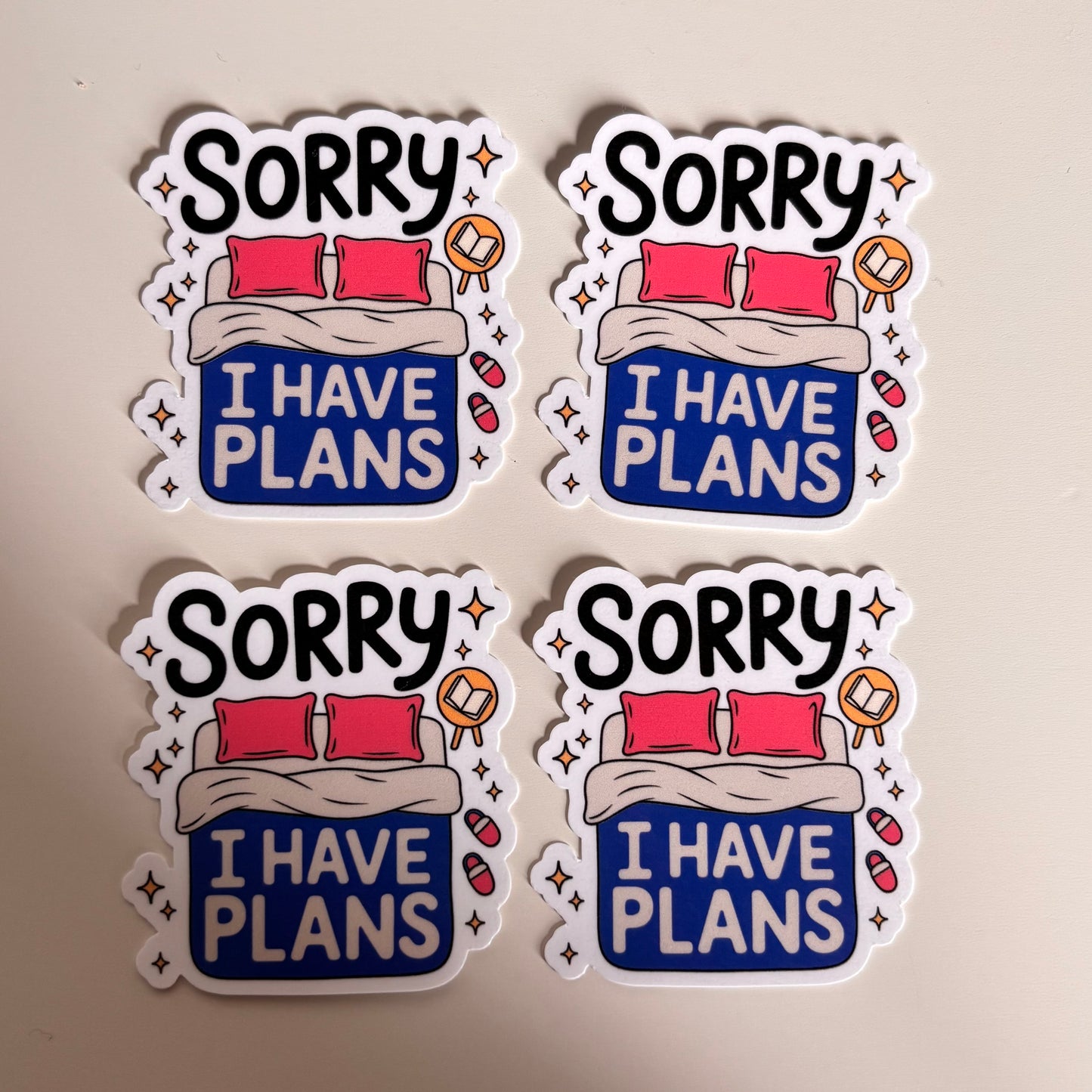 I HAVE PLANS (Die Cut Sticker)