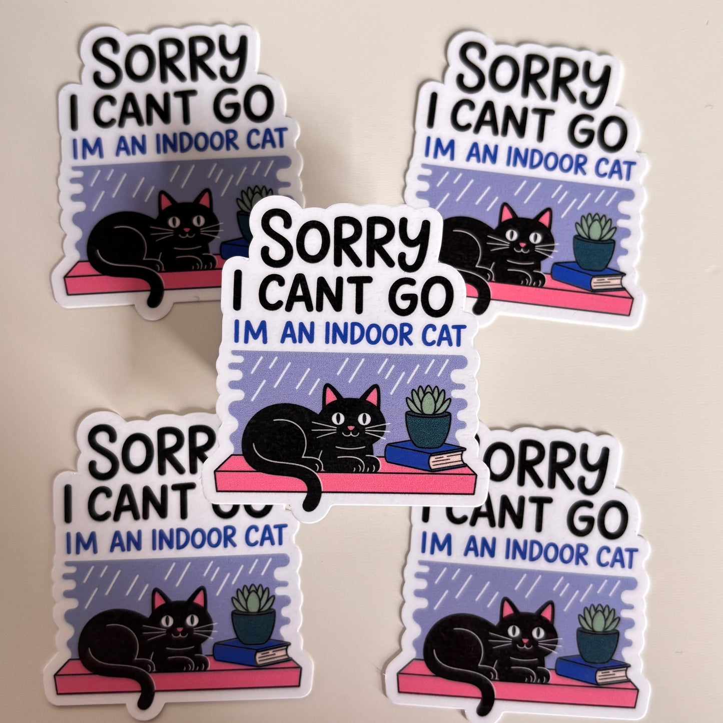 IM AN INDOOR CAT (Die Cut Sticker)