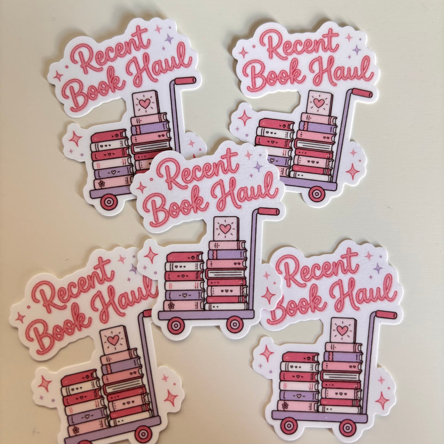 RECENT BOOK HAUL (Die Cut Sticker)