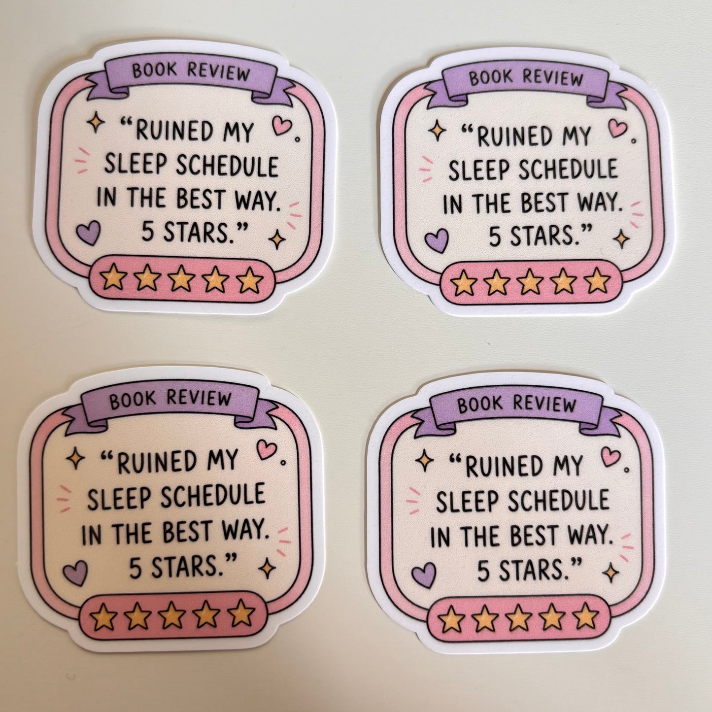BOOK REVIEW (Die Cut Sticker)