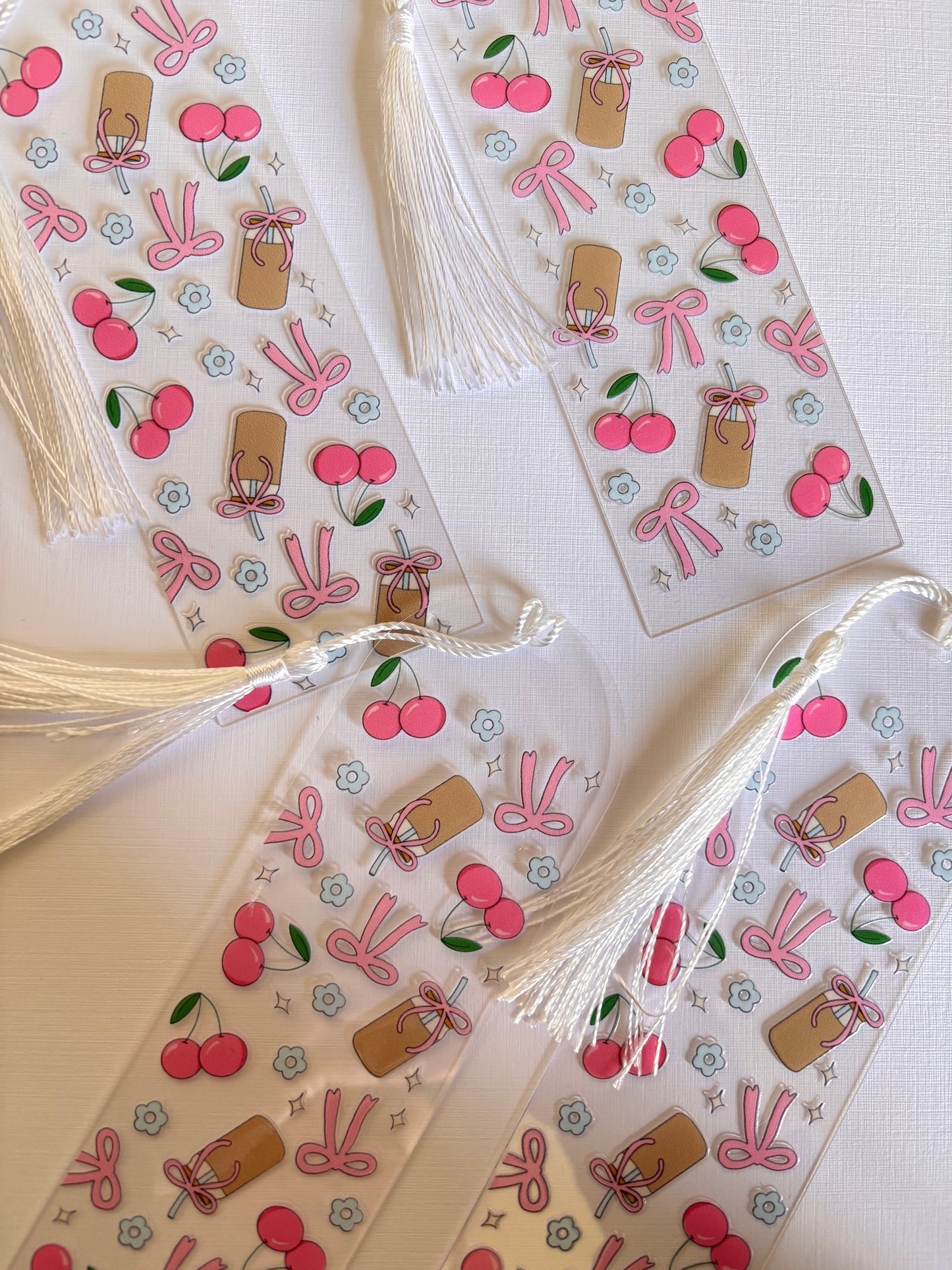 Ice Coffee Girly Acrylic Bookmark