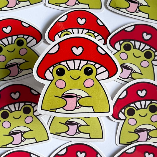 Mushroom Die Cut Sticker