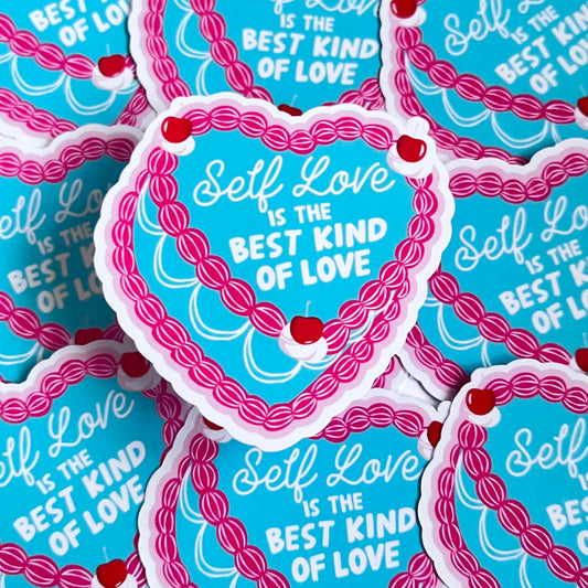 Self Love is the best Love Die cut sticker