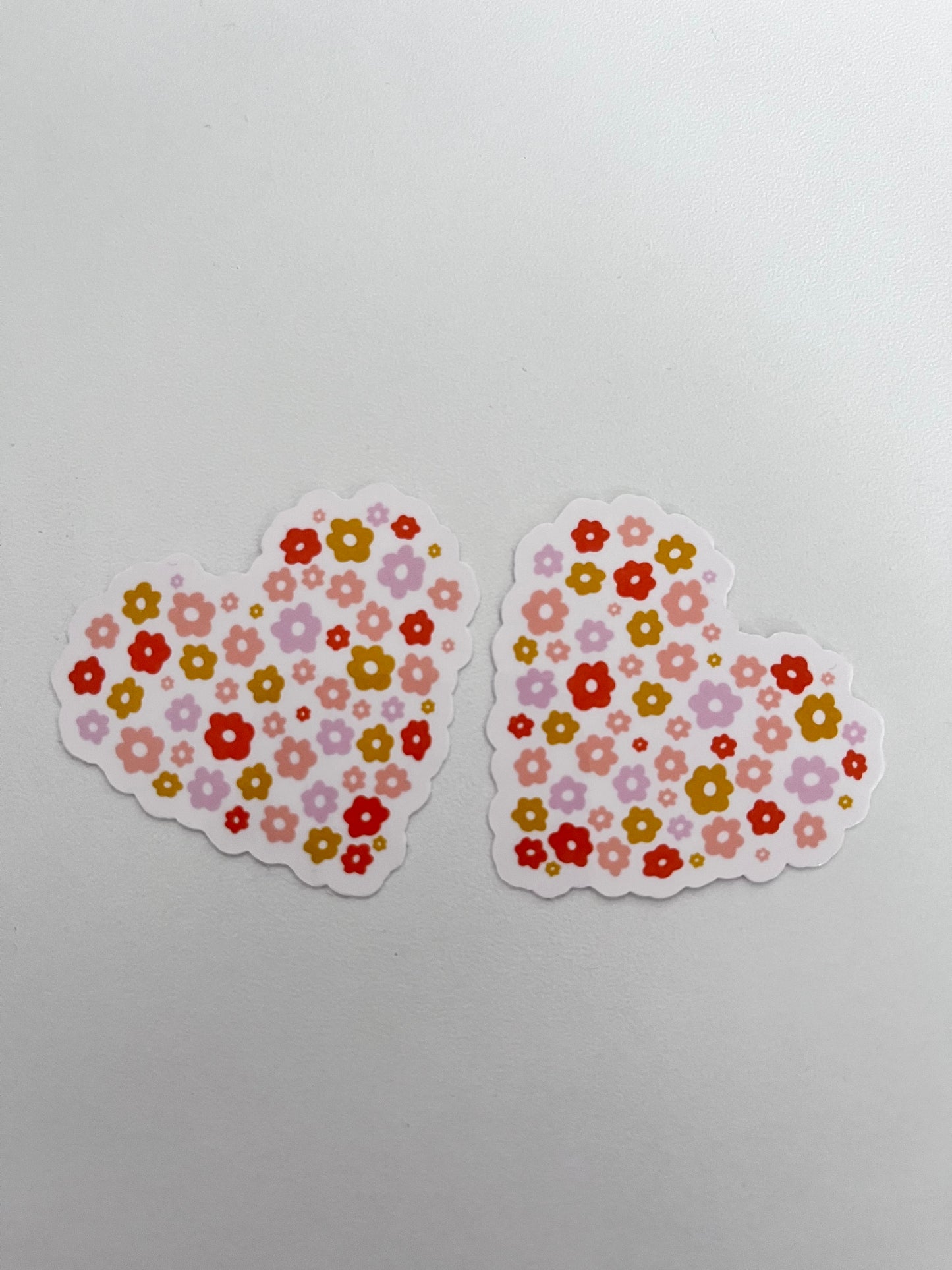 Flower Heart Die cut sticker