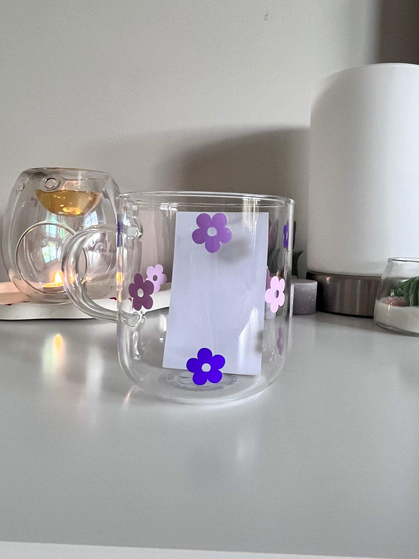 Purple Floral Mug