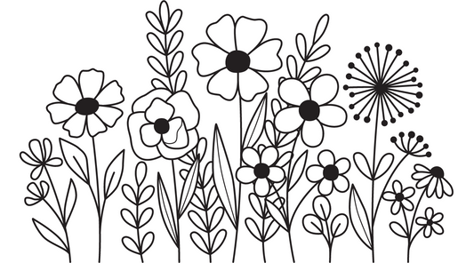 Flowers Sticker Pack (Rectangle)