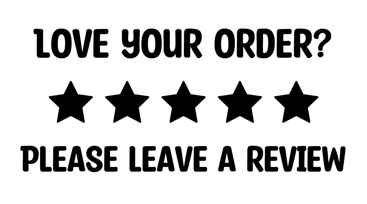 Love your order? Sticker Pack(Rectangle)