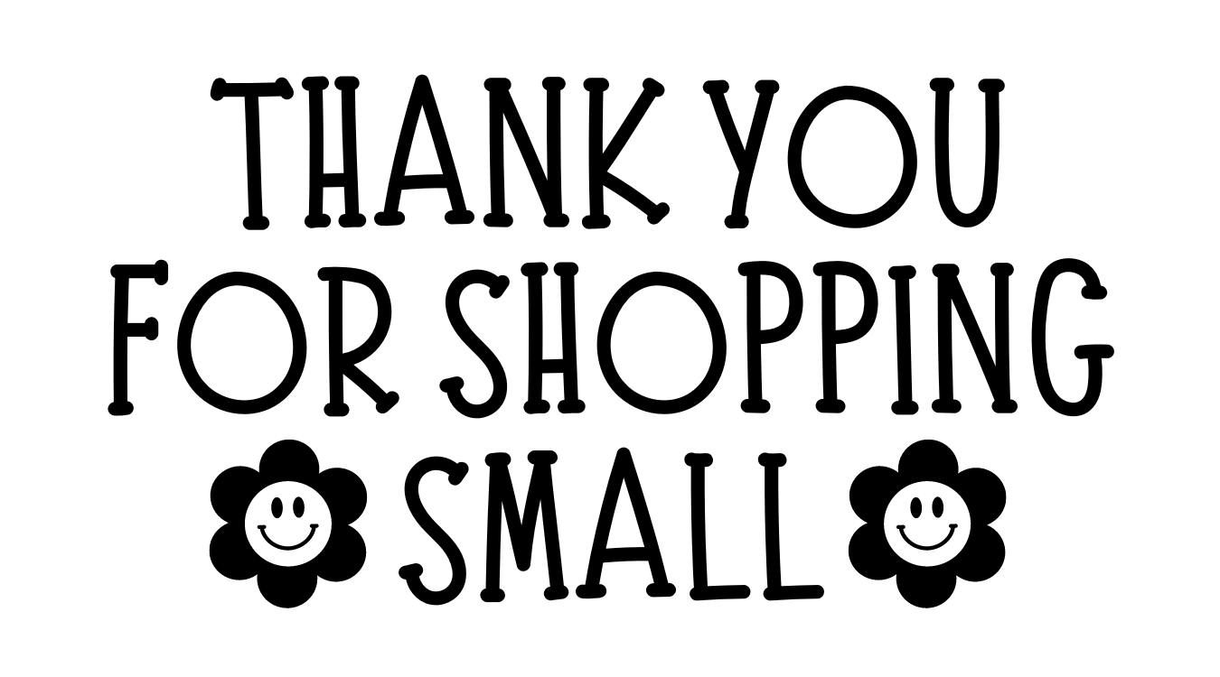 Thank You For Shopping Small Sticker Pack (Rectangle)