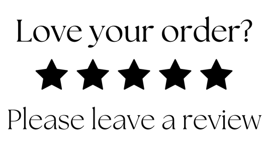 Love your order? Please leave a review Sticker Pack(Rectangle)