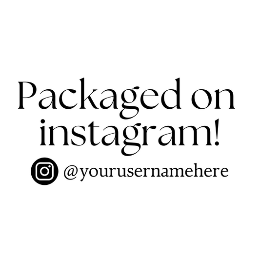 Packaged on instagram thermal sticker pack (light)